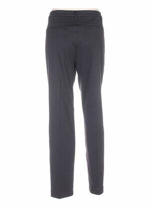 Pantalon drept închidere cu fermoar sub clapetă cu nasturi talie joasă negru COUTURIST femeie