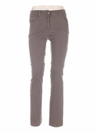 Pantalon slim talie joasă talie joasă maro COUTURIST femeie