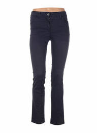 Pantalon slim elasticitate mărime normală albastru COUTURIST femme