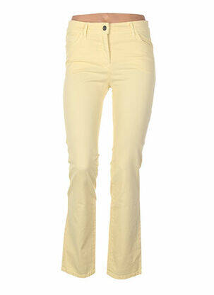 Pantalon slim galben COUTURIST femeie