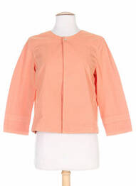Jachete casual guler rotund portocaliu COUTURIST femme