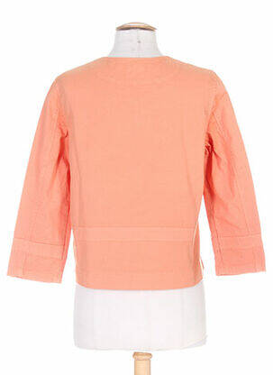 Jachete casual guler rotund portocalie COUTURIST femeie