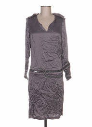 Rochie midi mâneci lungi mâneci lungi gri ANNE TURTAUT femme