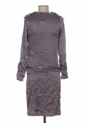 Rochie midi mâneci lungi mâneci lungi gri ANNE TURTAUT femeie
