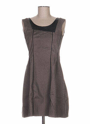 Rochie scurtă maro ANNE TURTAUT femeie