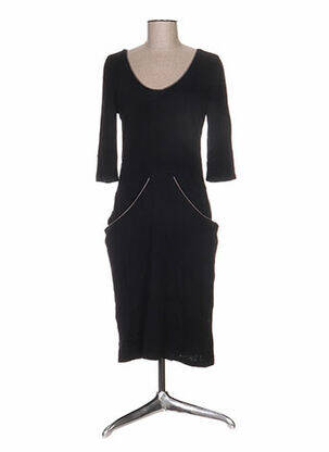 Rochie midi mâneci lungi mâneci lungi negru ANNE TURTAUT femeie