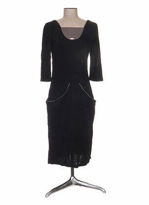 Rochie midi mâneci lungi mâneci lungi negru ANNE TURTAUT femeie