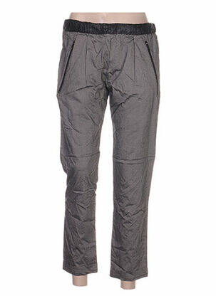 Pantalon drept talie elastică gri ANNE TURTAUT femeie