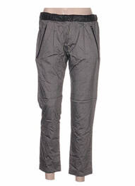 Pantalon drept talie elastică gri ANNE TURTAUT femeie