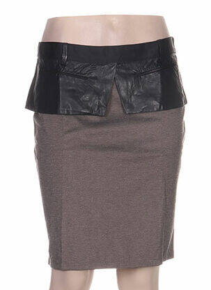 Fustă midi maro ANNE TURTAUT femeie