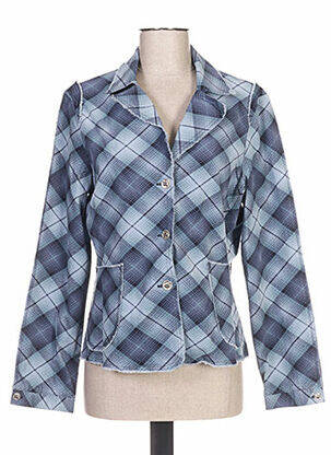 Jachete casual guler tip costum albastru QUATTRO femeie