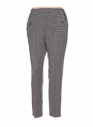 Pantalon drept talie elastică gri QUATTRO femeie
