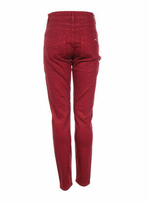 Pantalon slim talie joasă talie joasă roșu EVA KAYAN femeie