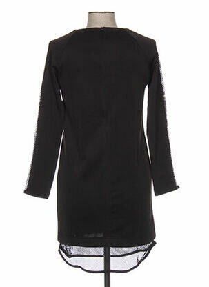 Rochie scurtă închidere cu fermoar la spate mâneci lungi negru REDSOUL femeie