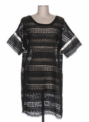 Rochie scurtă mâneci scurte mâneci scurte negru HANNY DEEP femeie