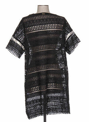 Rochie scurtă mâneci scurte mâneci scurte negru HANNY DEEP femeie
