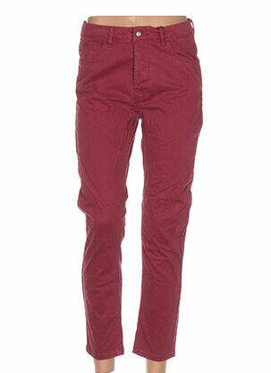 Pantalon slim talie joasă talie joasă roșu REDSOUL femeie