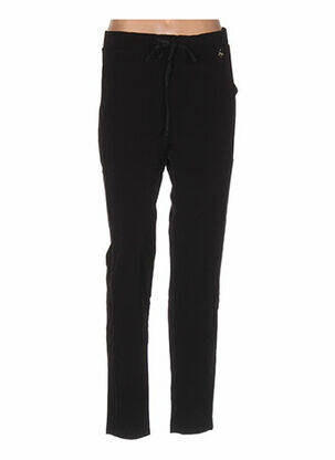 Pantalon drept talie elastică negru MARYLEY femeie