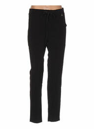 Pantalon drept talie elastică negru MARYLEY femeie