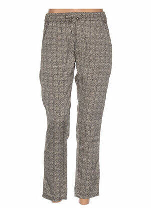 Pantalon drept talie elastică bej REDSOUL femeie