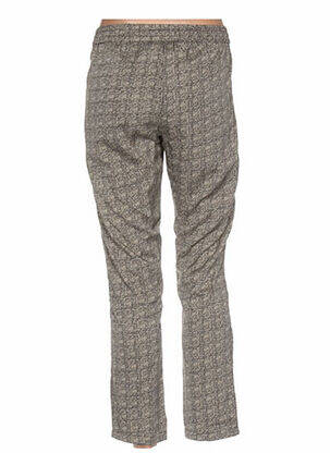 Pantalon drept talie elastică bej REDSOUL femeie