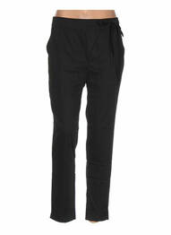 Pantalon drept închidere cu fermoar sub clapetă cu cârlig talie joasă negru REDSOUL femme