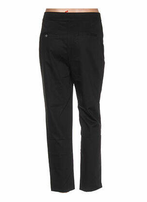 Pantalon drept închidere cu fermoar sub clapetă cu cârlig talie joasă negru REDSOUL femeie