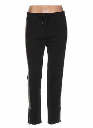 Pantalon drept talie elastică negru REDSOUL femeie