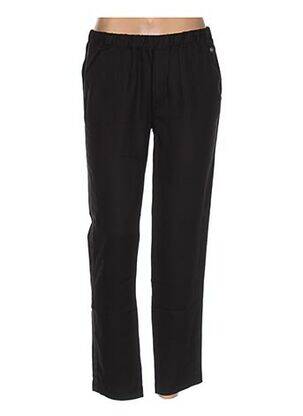 Pantalon drept talie elastică negru REDSOUL femeie