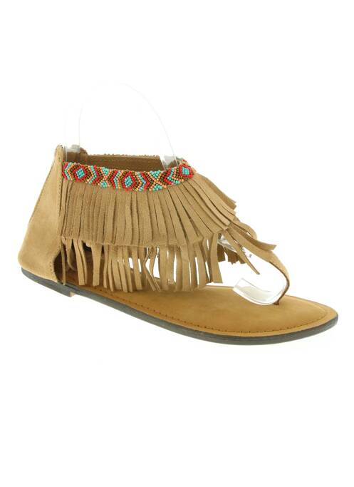 Sandale/Pantofi decupați maro FAVELA MARKET femeie