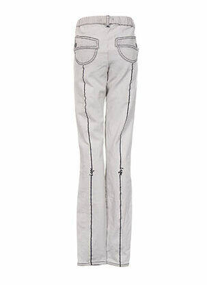 Pantalon slim talie elastică gri LEGZSKIN femeie