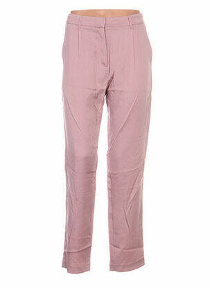 Pantalon drept roz SAMSOE & SAMSOE femeie