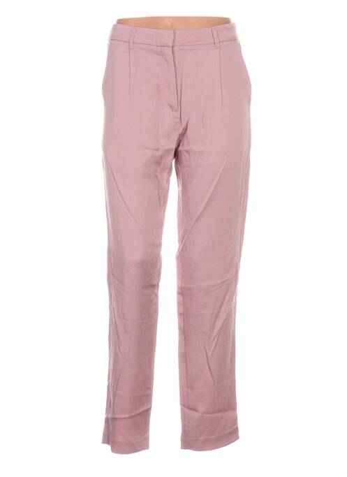 Pantalon drept roz SAMSOE & SAMSOE femeie