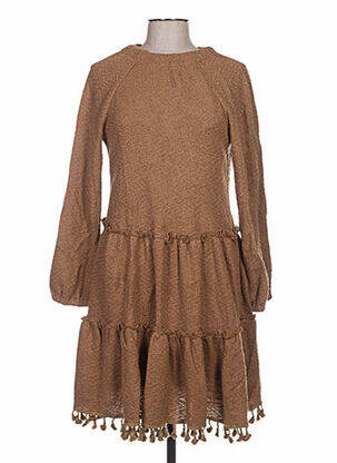 Rochie midi maro ZOE LA FEE femeie