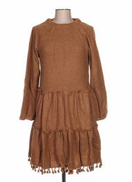 Rochie midi maro ZOE LA FEE femme