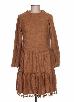 Rochie midi maro ZOE LA FEE femeie