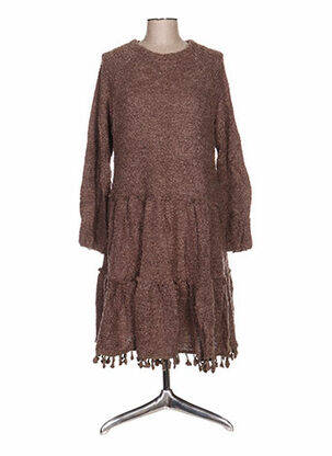 Rochie midi maro ZOE LA FEE femeie