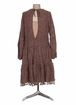 Rochie midi maro ZOE LA FEE femeie