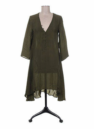 Rochie midi mâneci lungi mâneci lungi verde MINE DE RIEN femeie