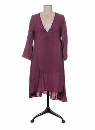 Rochie midi mâneci lungi mâneci lungi violet MINE DE RIEN femme