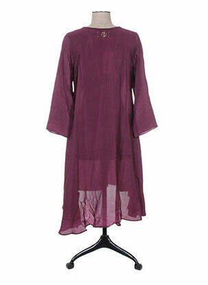 Rochie midi mâneci lungi mâneci lungi violet MINE DE RIEN femeie