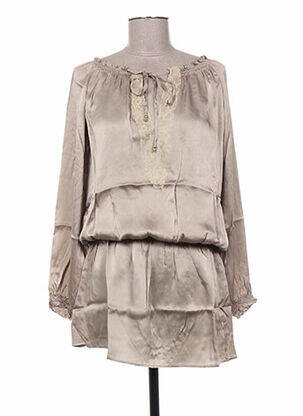 Rochie scurtă maro MINE DE RIEN femeie