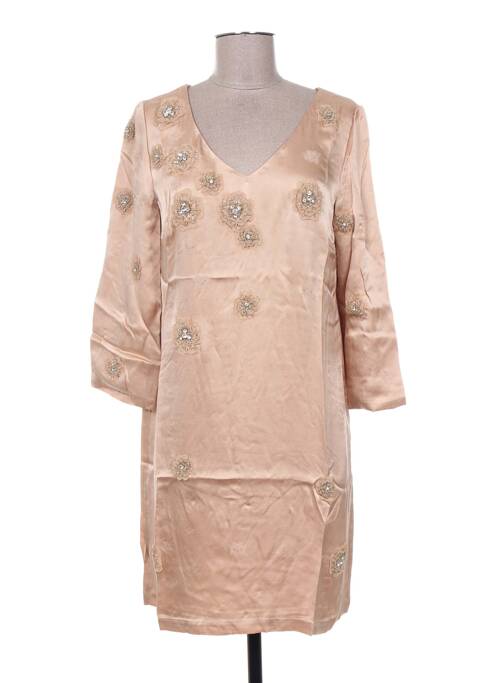 Rochie scurtă bej MINE DE RIEN femeie