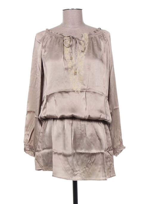 Rochie scurtă maro MINE DE RIEN femeie