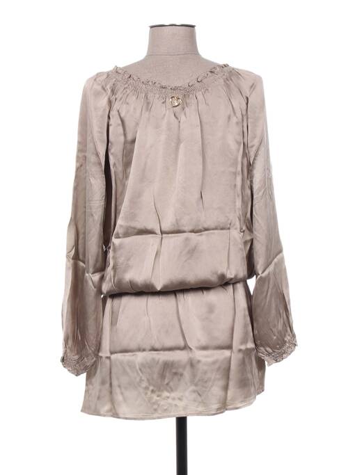 Rochie scurtă maro MINE DE RIEN femeie