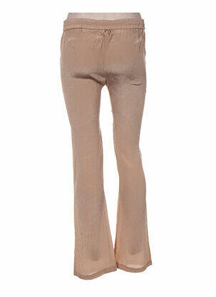 Pantalon drept talie elastică bej MINE DE RIEN femeie