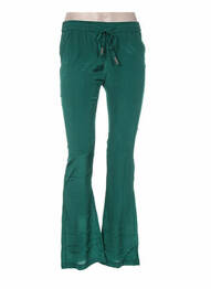 Pantalon drept talie elastică verde MINE DE RIEN femeie