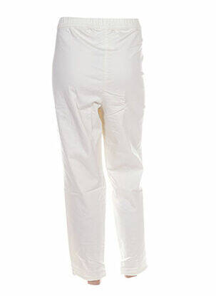 Pantalon drept elasticitate alb MIAMODA femeie