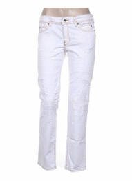 Blugi cu croială slim subțire talie joasă alb JUST CAVALLI femme
