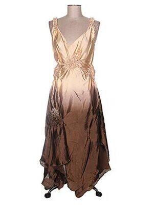 Rochie lungă maro SERENA KAY femeie